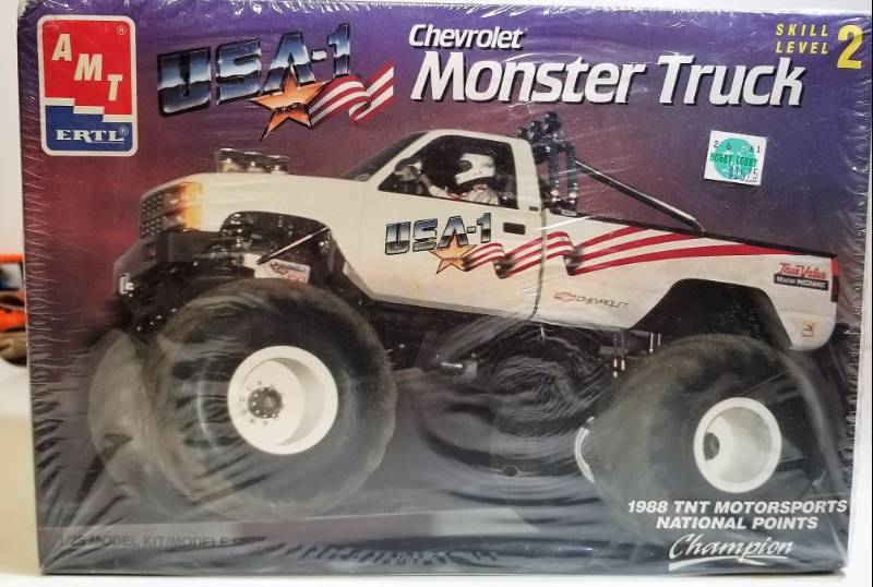 lot 1615 image: AMT ERTL Chevrolet Monster Truck  #6969  125 Model Kit  See Pix  Box sealed  NIB