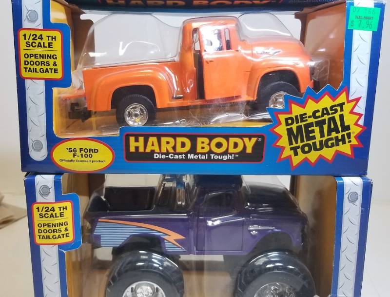 lot 1635 image: 2 each Tootsie Toy Hardbody pickups  #3571 and 3572  die-cast Metal  124 scale  NIB