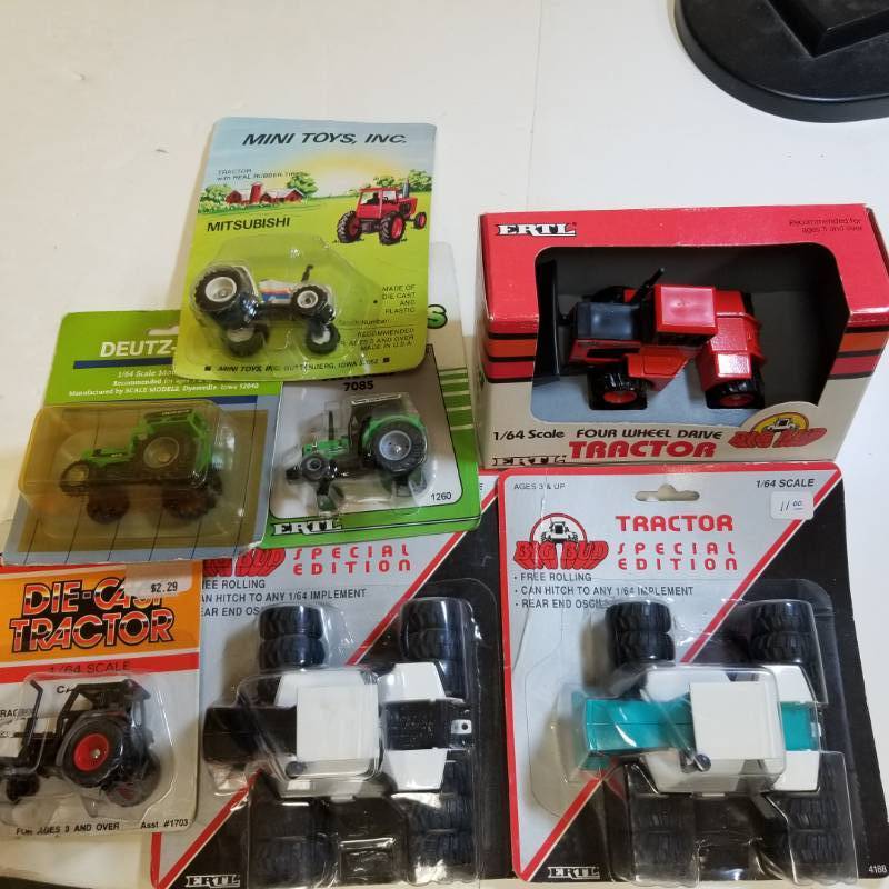lot 1683 image: 1 lot  ERTL  7 each Tractors  164 scale  See Pix  NIB