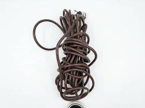 lot 64147 image: Brown Extension Cord with 3-Prong Grounded Plug