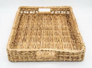lot 64154 image: Woven Seagrass Storage Basket w Handles