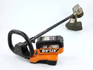 lot 64174 image: Atlas 40V Cordless String Trimmer w Battery & Charger