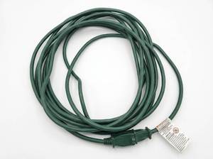 lot 64198 image: Green Extension Power Cord with Outlet Adapter