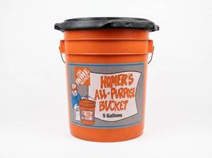 lot 64200 image: Home Depot Homers 5 Gallon Bucket with Lid
