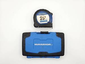 lot 64206 image: Workforce 29-Piece Slide-Stop Tape Measure & Drill Bit Set