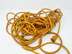 lot 64208 image: Heavy-Duty Extension Cord 50 ft YellowOrange