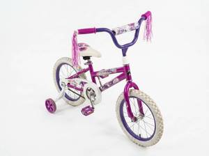 lot 64245 image: Childrens bicycle Purple White Floral Design
