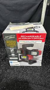 lot 27 image: EP 960 Rechargeable LED Worklight Spotlight 2000 Lumens Model 6062
