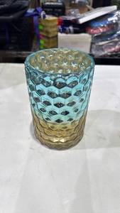 lot 40 image: Kirklands Hurricane Mercury Honeycomb Candle Holder SKU 24-119669