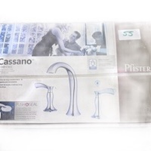 lot 55 image: Pfister Cassano F-049-CSCC 2-Handle Widespread Bathroom Faucet Chrome