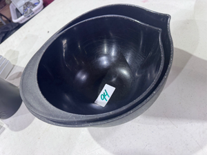 lot 94 image: Dark Gray Oval Mixing Bowl with Pouring Spout