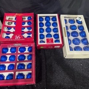 lot 118 image: Lot of 4 Blue Bowling Balls in Original Boxes