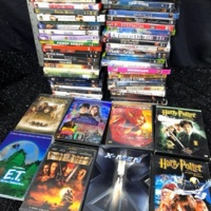 lot 151 image: DVD Movie Lot 50 Films Including Harry Potter Lord of the Rings Spider-Man