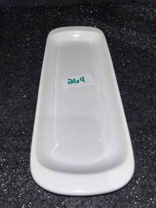 lot 264 image: White Glazed Rectangular Tray with Raised Rim