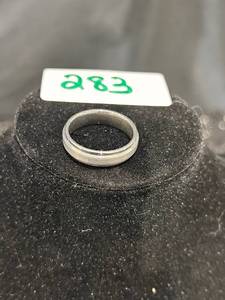 lot 283 image: Tungsten Carbide Band Ring