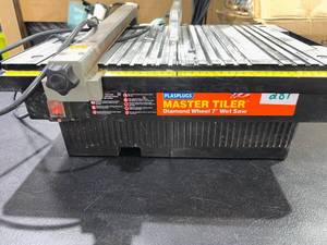 lot 287 image: Plastugs Master Tiler Diamond Wheel 7 Wet Saw