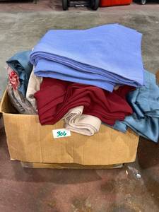 lot 306 image: Mystery box Lot of Assorted Blankets Throws and Textiles