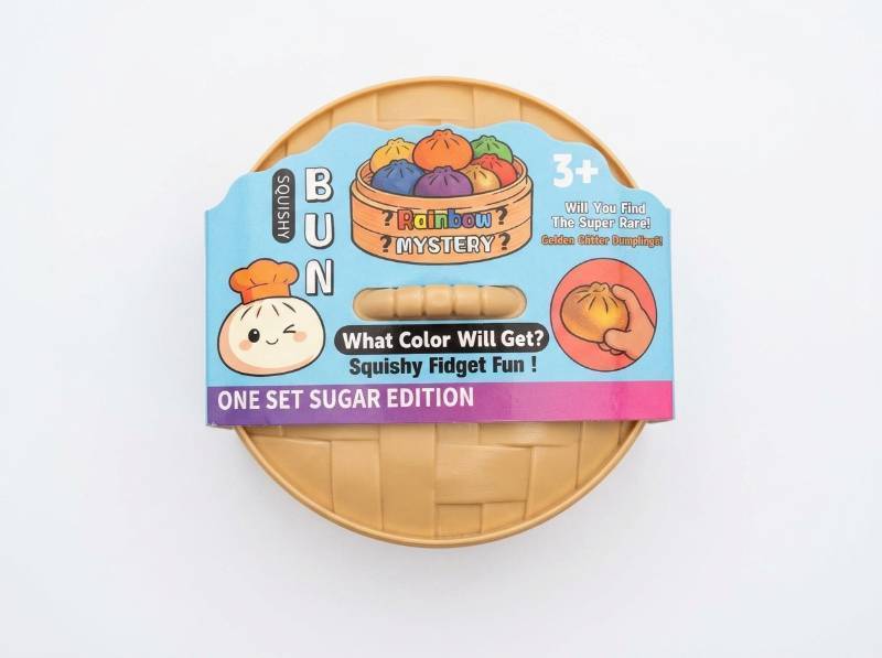 lot 63833 image: Squishy Bun Rainbow Mystery Dumpling Fidget Toy