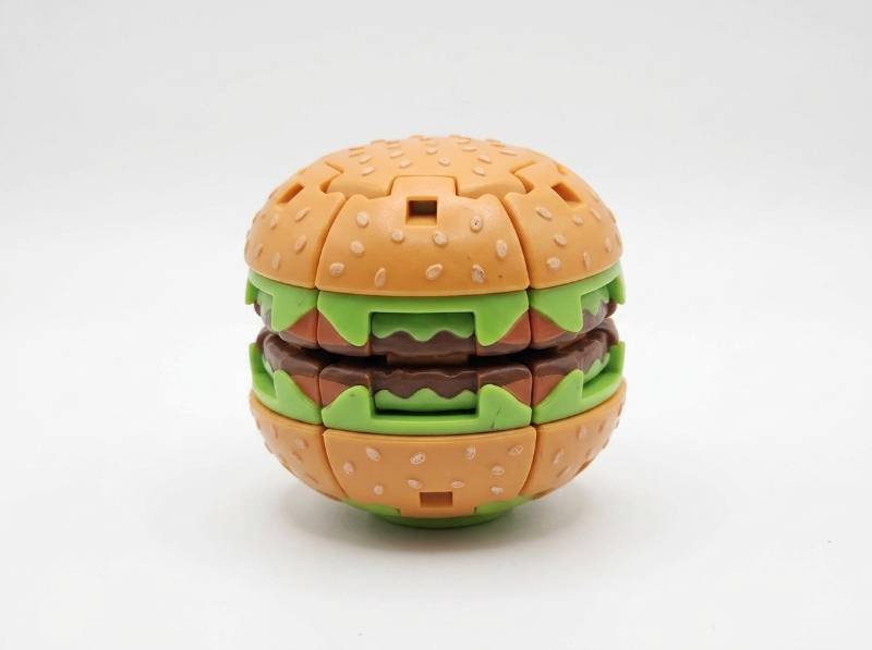 lot 63853 image: Mini Burger Fingertip Gyro Fidget Toy