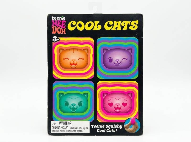 lot 63872 image: NeeDoh Teenie Cool Cats Multi Pack
