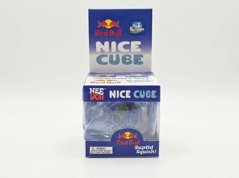 lot 63946 image: NeeDoh Nice Cube Red Bull Squishy Toy