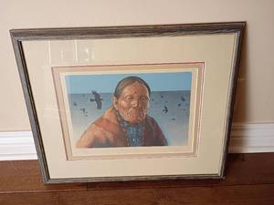 lot 1021 image: Framed Wall Decor.  18 x 22.  Signed and numbered