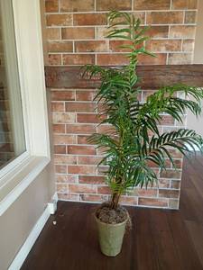 lot 1032 image: Faux Plant.  67in. tall  Fairly Heavy