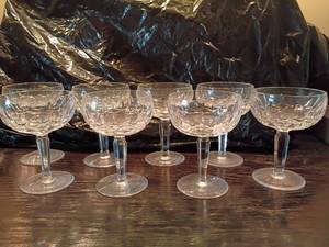 lot 1040 image: 8 Waterford Champagne Glasses