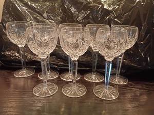 lot 1045 image: 8 Waterford Wine Glasses