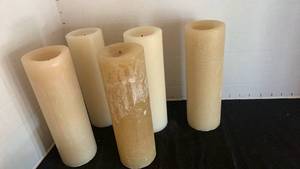 lot 1152 image: Pillar Candles 9 inches tall
