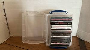 lot 1175 image: CD Lot 20 Movie Soundtracks Musical Theater Original Cast Recordings Storage Case