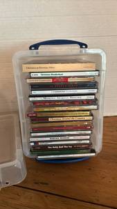 lot 1188 image: Christmas Music CD Collection CDs with Storage Case and Handle