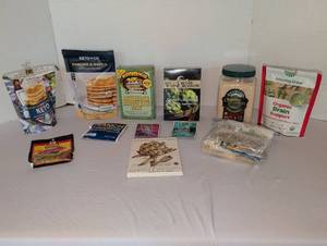 lot 1232 image: Food Mix & Seasoning Lot - Keto, Rice, Artichoke, Jasmine, Brain Support, Dip