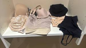 lot 1424 image: Womens D DD Bras with Spanks Tank L and more