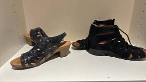 lot 1451 image: Rockport and Josef Seibel Sandsls 7.5