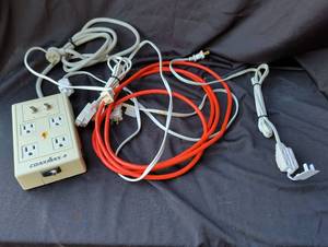 lot 2033 image: Coaxmax 4 Outlet Surge Protector Power Strip and more