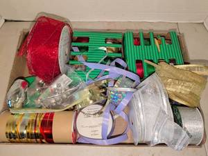 lot 2212 image: Decorative Ribbon Assortment Lot Multiple Colors Widths