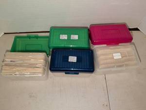 lot 2217 image: Recipe Card Collection in Storage Boxes with Dividers