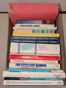 lot 2236 image: Lot of 15 Books Business Marketing Advertising Golf Thesaurus 1970s-1980s