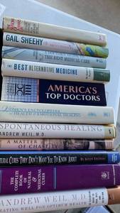 lot 2325 image: Books including. Spontaneous Healing.