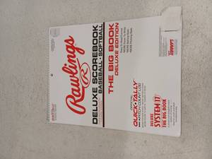 lot 10580 image: Rawlings System-17 Deluxe Baseball Scorebook