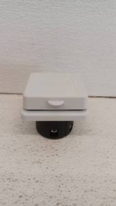 lot 10628 image: Weatherproof Outdoor Electrical Socket w Flip Cover