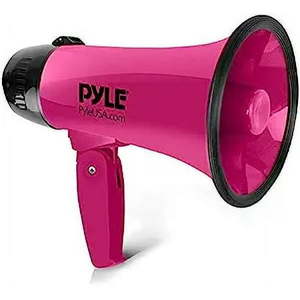 lot 10692 image: Pyle Portable Megaphone Speaker Siren Bullhorn PMP24PK