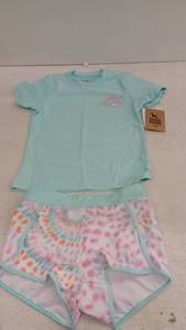 lot 10712 image: Eddie Bauer Kids 2-Piece Pajama Set Turquoise