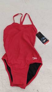 lot 10713 image: Speedo Endurance RedBlack One-Piece Swimsuit Size 24