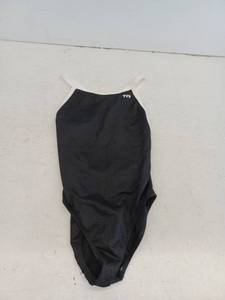 lot 10724 image: TYR Black One-Piece Swimsuit w White Trim, Medium32