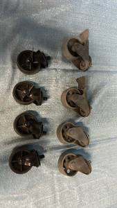 lot 2022 image: Two sets of 3 swivel casters