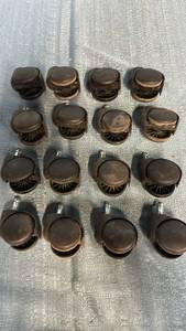 lot 2027 image: Lot of 16 2 Plastic Swivel Wheels. 716 Stem Mount.