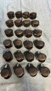 lot 2032 image: Lot of 24 2 Plastic 716 Stem Mount Casters.