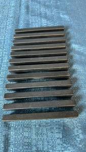 lot 2067 image: Lot of 12 Gray Cabinet or Drawer Pull Handles.